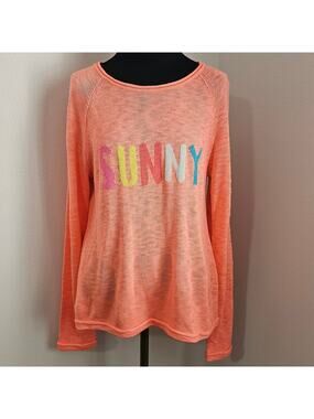 EUC Lilly Pulitzer Women's Lightweight SUNNY Danette Papaya Orange Sweater L